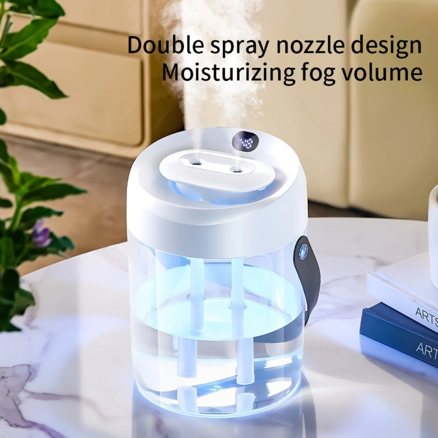 

67.63oz Humidifier For Bedroom, Desktop Top Fill Cool Mist Diffuser With Night Light, Auto Shut Off, Quiet Air Humidifier For L