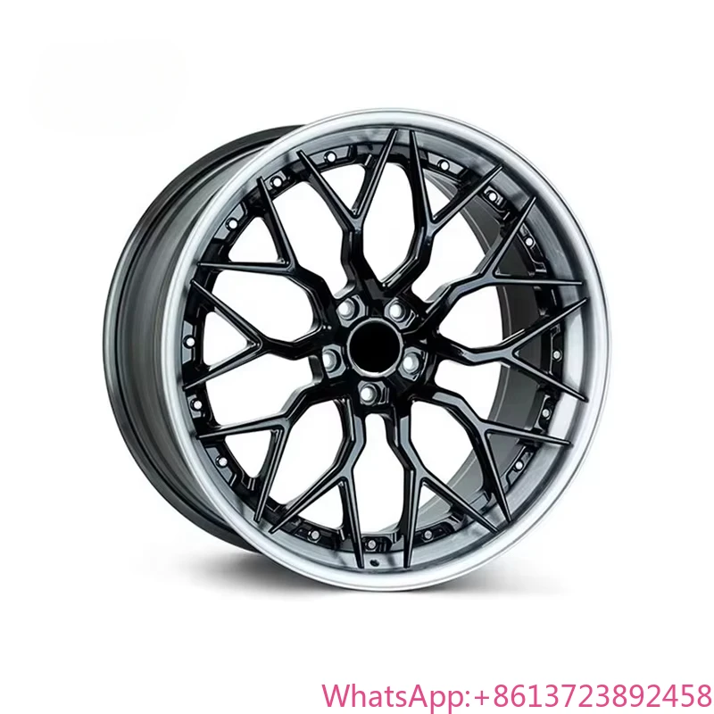 

2 piece deep dish 5x120 18 19 20 inch forged wheels 100% custom luxury 2 piece forged aluminum alloy forged racing wheels