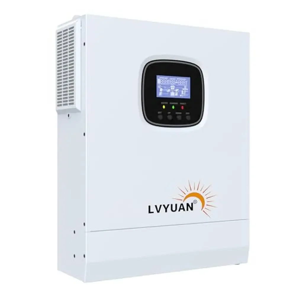 3000W 24V Solar Hybrid Charger Inverter with 60A MPPT Controller Off-Grid System PV Mains UPS Lithium Home Power Source AC DC