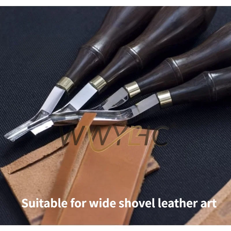 Leather Skiving Shovel & Trimming Tool for DIY Leather Craft Hand Sewing