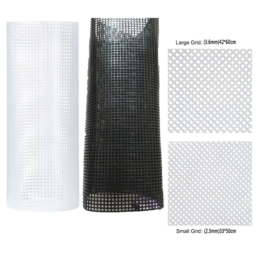 Plastic Mesh Cloth for Bag Rug Thread Hook Craft Supplies DIY Handcraft Latch Hook Bags Made Plastic Grid Hook Crafts Accessory