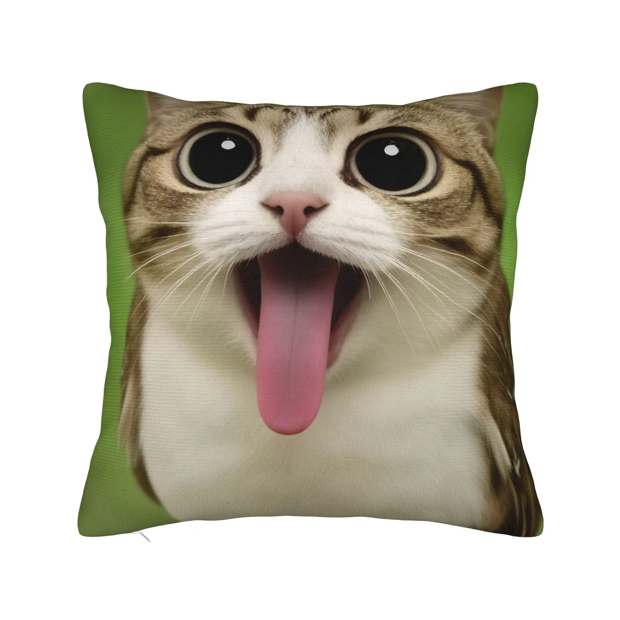 الإيطالية Brainrot Meowl القط البومة متعة ميمي وسادة غطاء الجرافيك غطاء الوسادة مضحك كيس وسادة ل أريكة ديكور المنزل