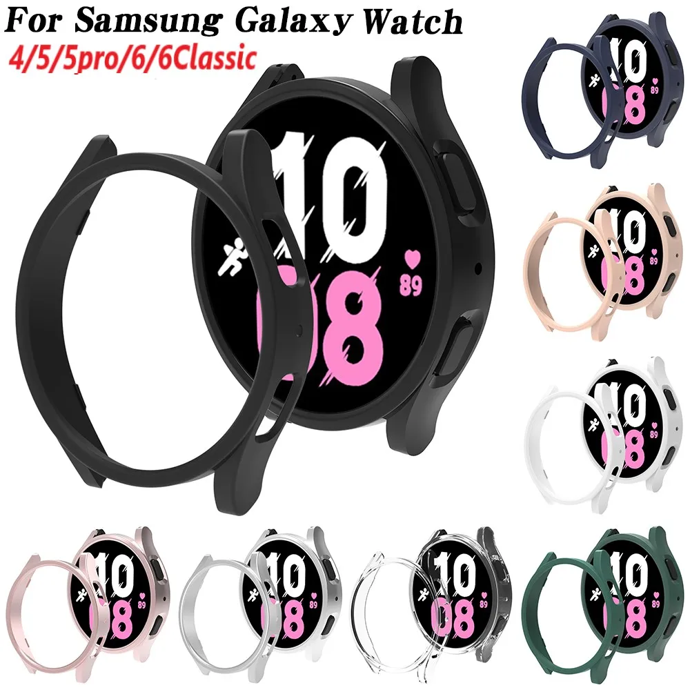 Pokrowiec do Samsung Galaxy Watch 4/5/6 40mm 44mm 5pro 45mm PC Hard Hollow Frame Protective Bumper Shell do Galaxy Watch 6 43mm 47mm Protector Case