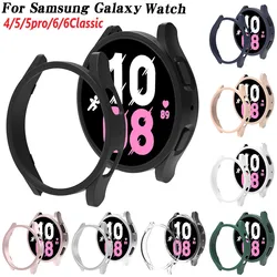 Hoesje Voor Samsung Galaxy Horloge 4/5/6 40Mm 44Mm 5pro 45Mm Pc Beschermende Bumper Shell Voor Galaxy Watch 6 43Mm 47Mm Beschermhoes