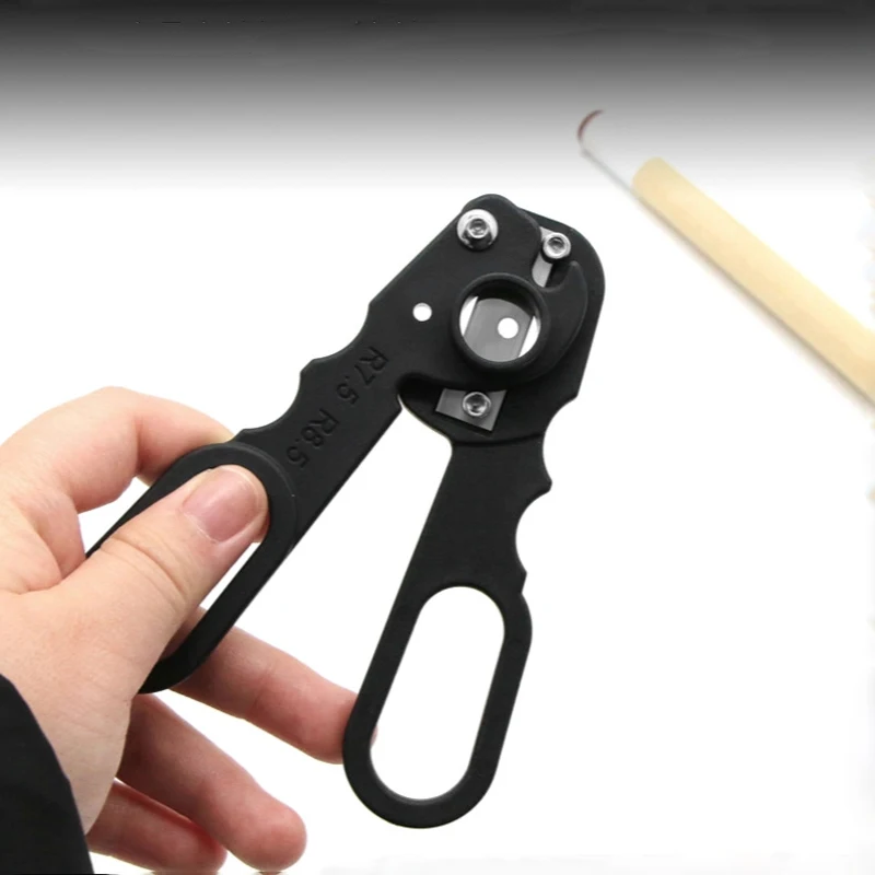 Cabezal de palo de billar, tijeras de reparación, herramienta de repuesto de cabezal de palo de taco de billar, herramienta de corte y reparación de puntas de taco de Material duradero