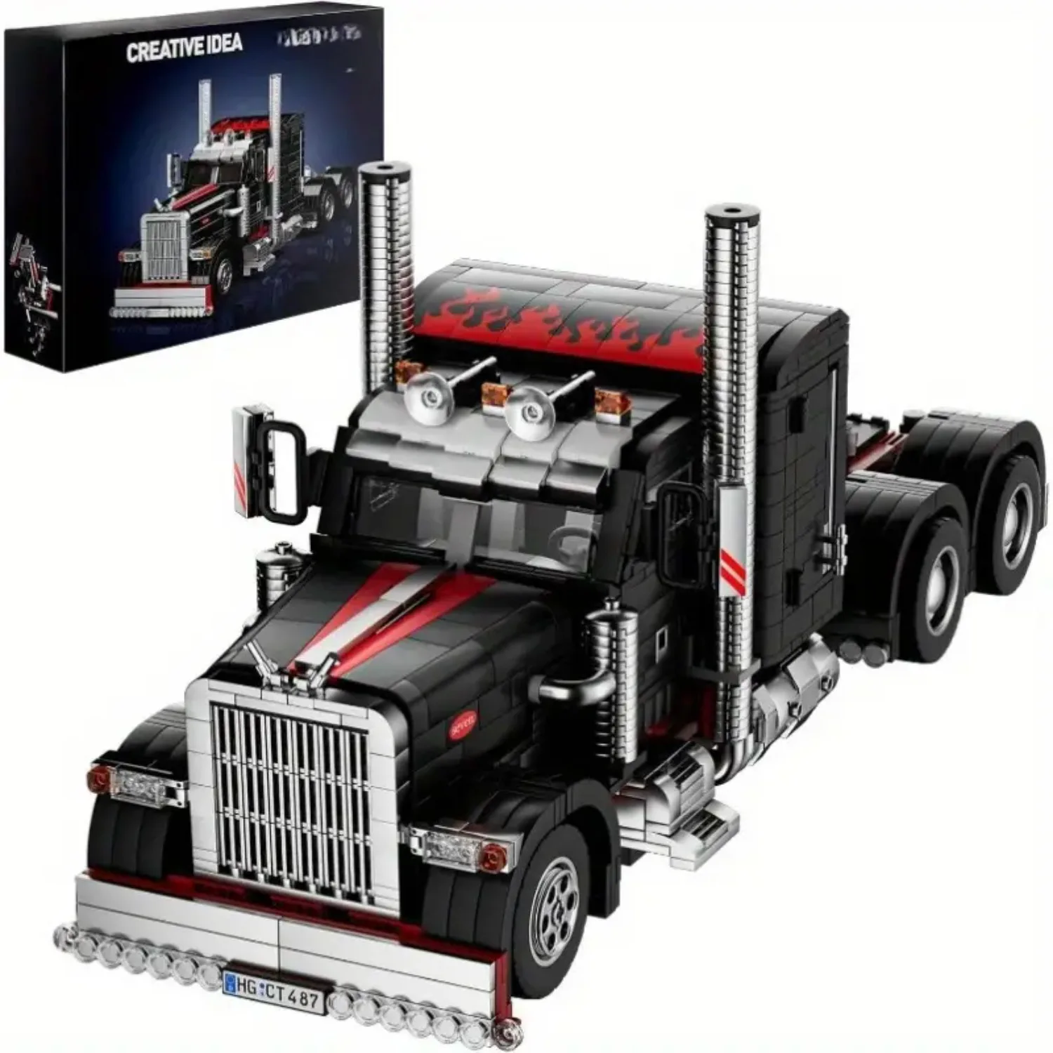 Klassisches LKW-Technik-Baumodell, Montagemodell-Set, geeignet als Weihnachtsgeschenk für Erwachsene (1814 Teile).