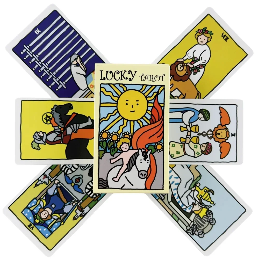 بطاقات التارو المحظوظة للراكب A 78 رسالة سطح السفينة أوراكل رؤى الإنجليزية العرافة الطبعة بوراد ألعاب اللعب هدية