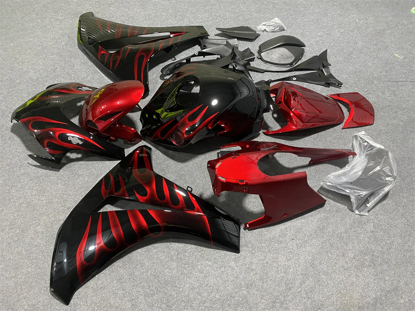 Fairing For CBR 1000RR 1000 RR 08 09 10 11 CBR1000 RR CBR1000RR 2008 2009 2010 2011 Body Fairing Red flame