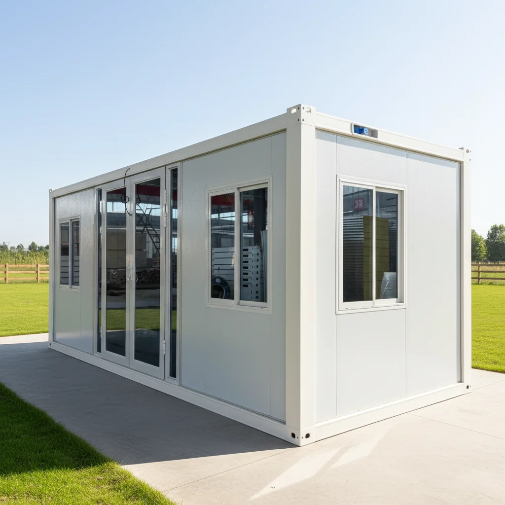 FL Foldable House anti‑corrosion panel foldable cabin for farm field temporary rest and storage combined unit