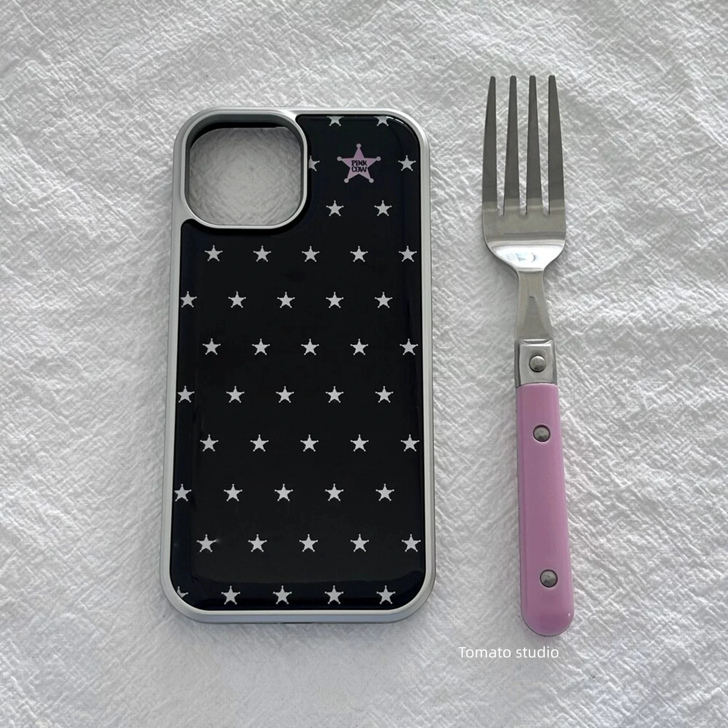 Retro White Pentagram Black Electroplated Drip Glue Phone Case For Samsung Galaxy S23 FE S24 PLUS S25 ULTRA S26 EDGE Y2K Cover