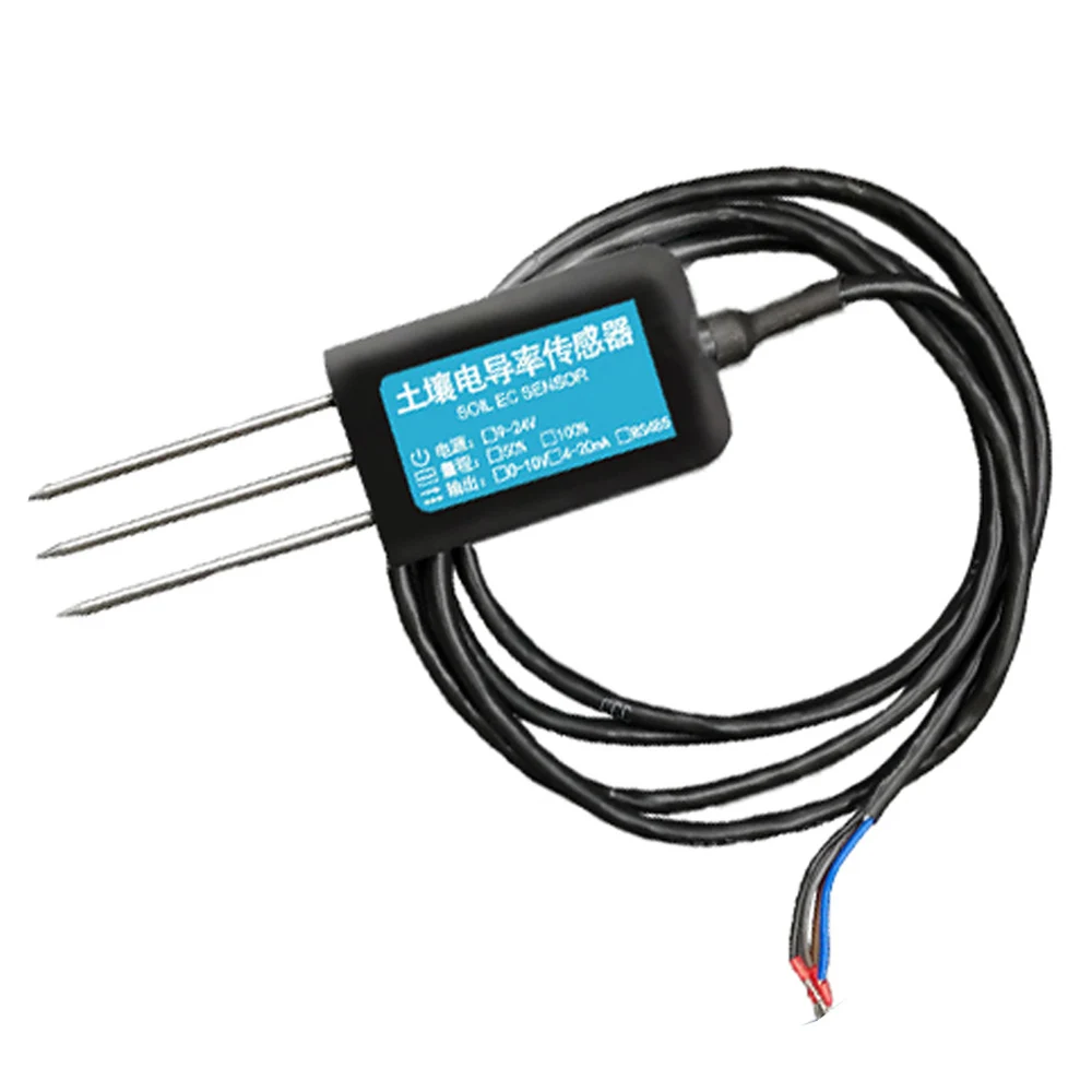 0-5V 0-10V 4-20mA RS485 Soil PH Temperature Humidity NPK Salinity Conductivity Soil EC Sensor