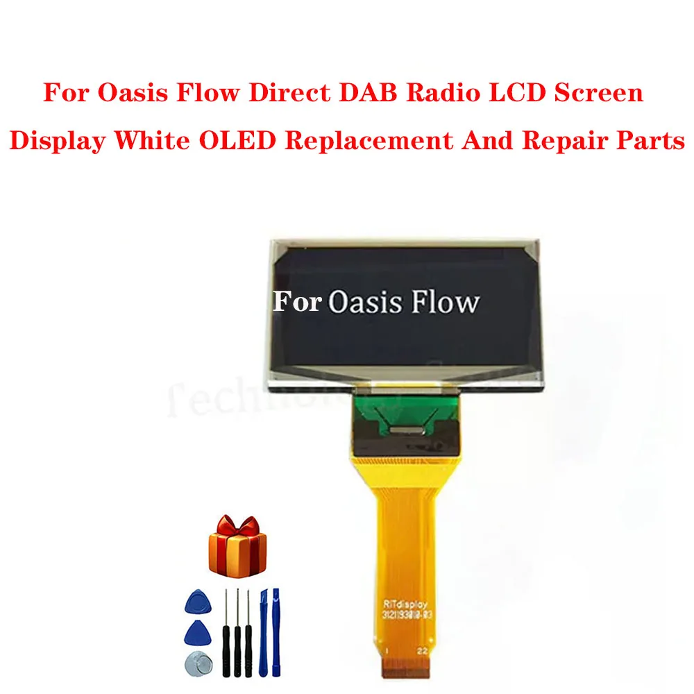 

For Oasis Flow Direct DAB Radio LCD Screen Display White OLED Replacement And Repair Parts