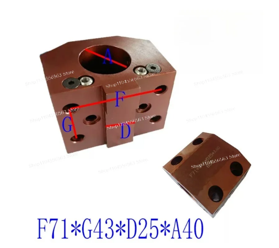 C N C Lathe Turret Tool Holder, Boring & Facing Tool Block, Machine Tool Fixture Parts