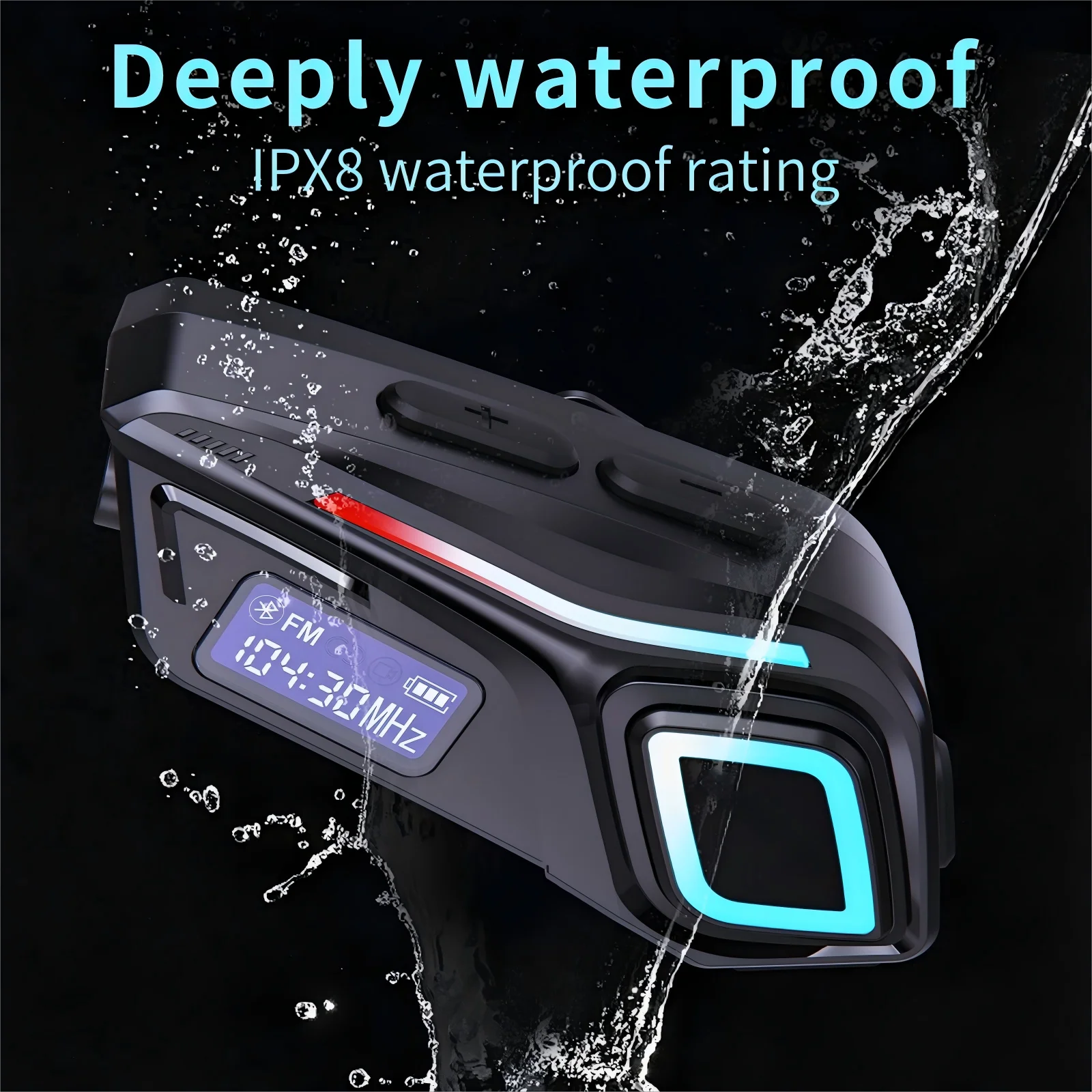 

K08 Мотоциклетный шлем Bluetooth-гарнитура Микрофон Стерео Музыка Потоковое передание Шумоподавление Простая установка для мотоциклистов