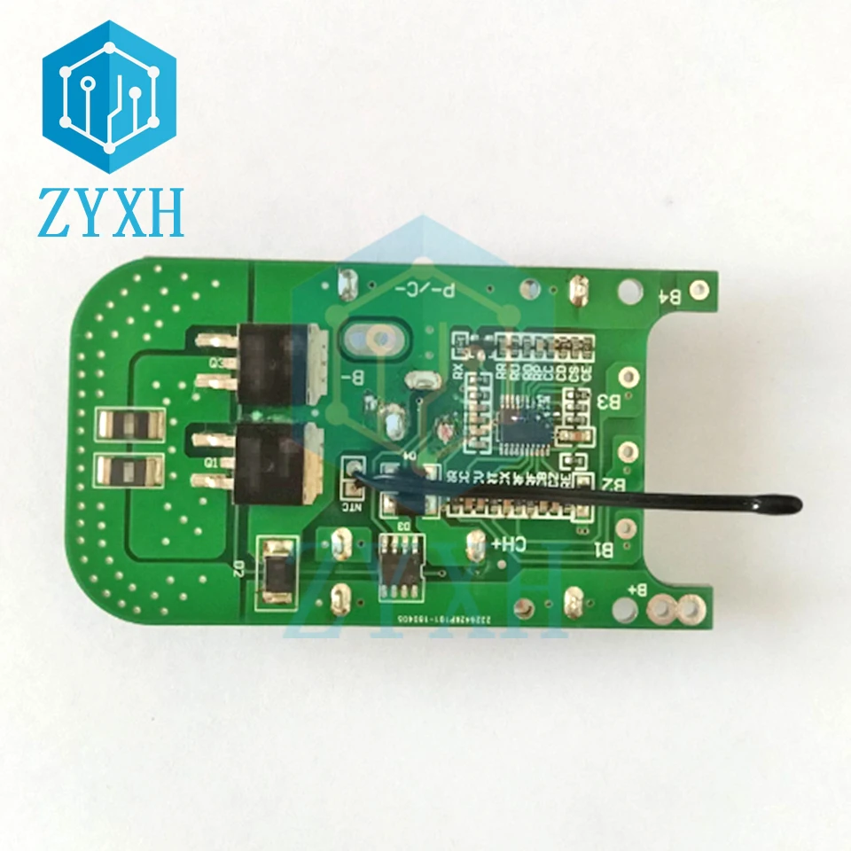 BMS 5S 20A 18V 21V Li-ion Battery Charge Board with NTC Temperature Protection DC Connector For Electric Tools/E-bike