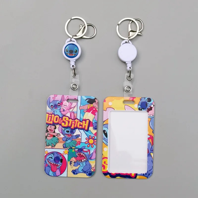 Kawaii ديزني غرزة حامل بطاقة لطيف حافلة دفع في مجموعة بطاقات طالب الحرم الجامعي بطاقة العمل وجبة بطاقة تلسكوبي مجموعة بطاقات الوصول #3