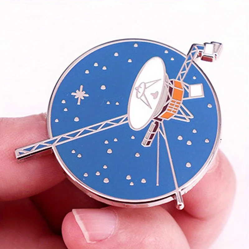 Space Program Voyager Space Probe Brooch Badge Backpack Lapel Pin Jewelry Accessories