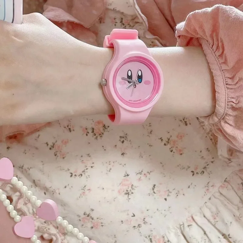 Kirby Student Watch Cute Imported Movement Practical Girl Cartoon Watch Children Gift