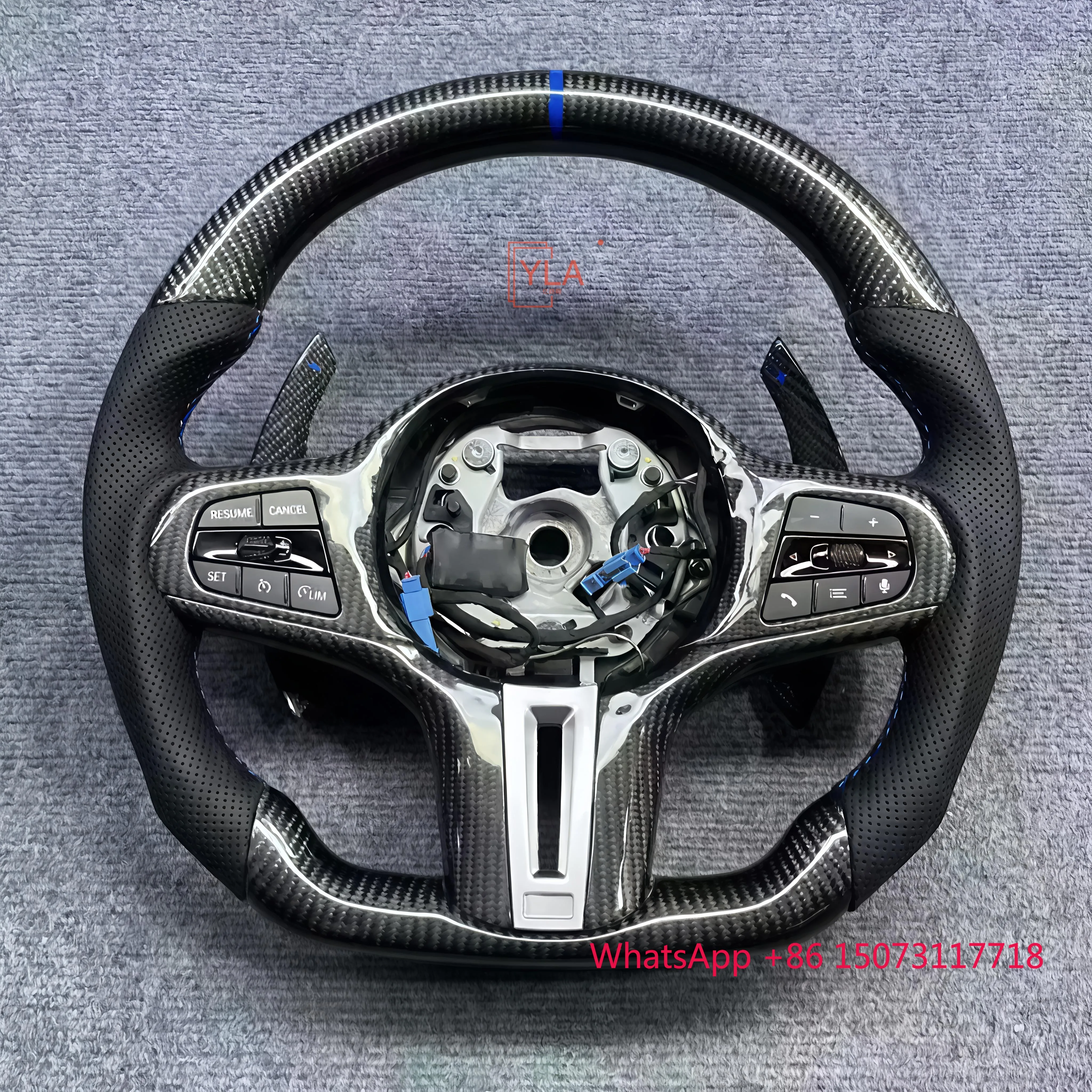 Персонализированное рулевое колесо из углеродного волокна, подходящее для F30 F31 F34 F35 F80 F82 M3 Sports Style M Model 3 Series Персонализированное рулевое колесо из углеродного волокна, подходящее для F30 F31 F34 F35 F80 F82 M3 Sports Style M Model 3 Series