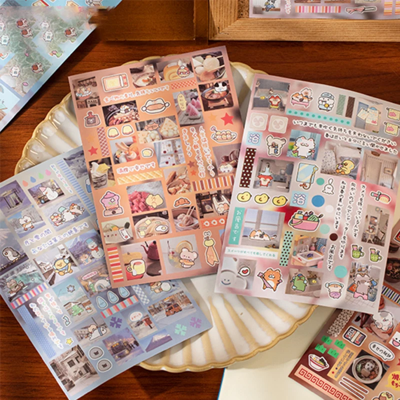 Mr. Paper 30pcs Vintage Street Corner Sticker Book, Urban Sketching Journal Supplies, Retro Creative Collage Stationary Sticker