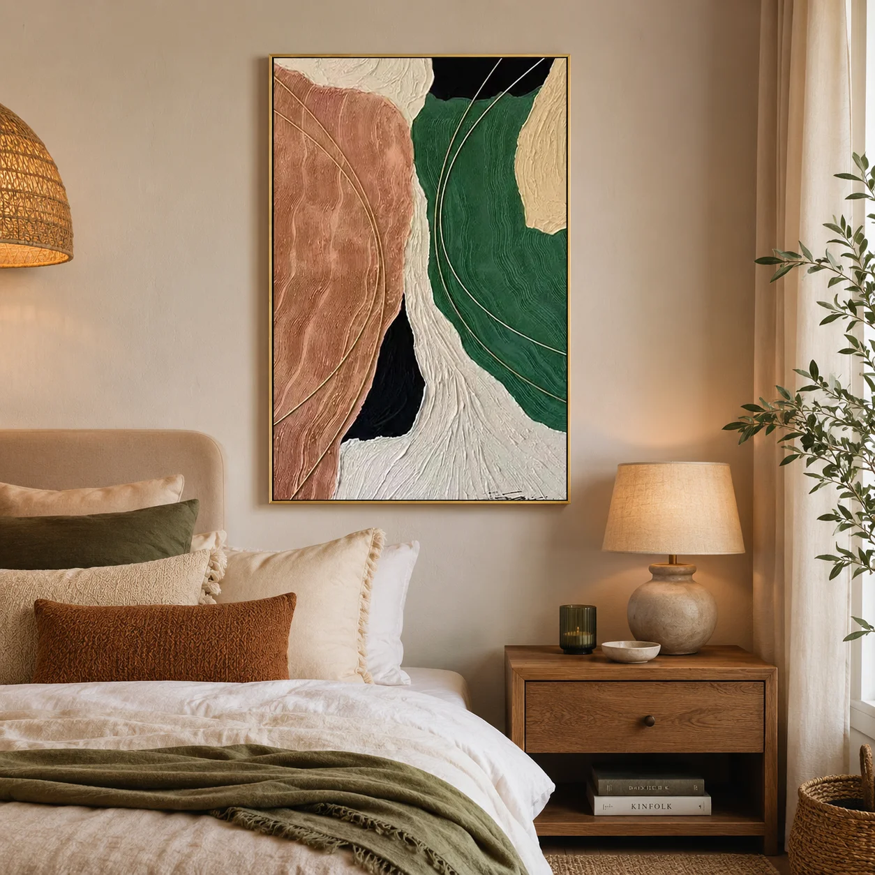 Canvas Wall Print, Modern Art Illustration, High‑Grade Home Decoration Artwork for Bedroom,Living Room, Office & Interior Space