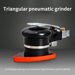 Triangle Palm Air Sander Pneumatic Mini Air Buffer Polisher Interior Cleaning Waxing Tool Palm Sander Vehicles Air Polisher