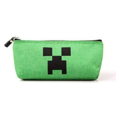 1PCS Minecrafte Pencil Bag Cartoon Creative Double-layer Pencil Case for Students School Large Capacity Bag Toy view 3
