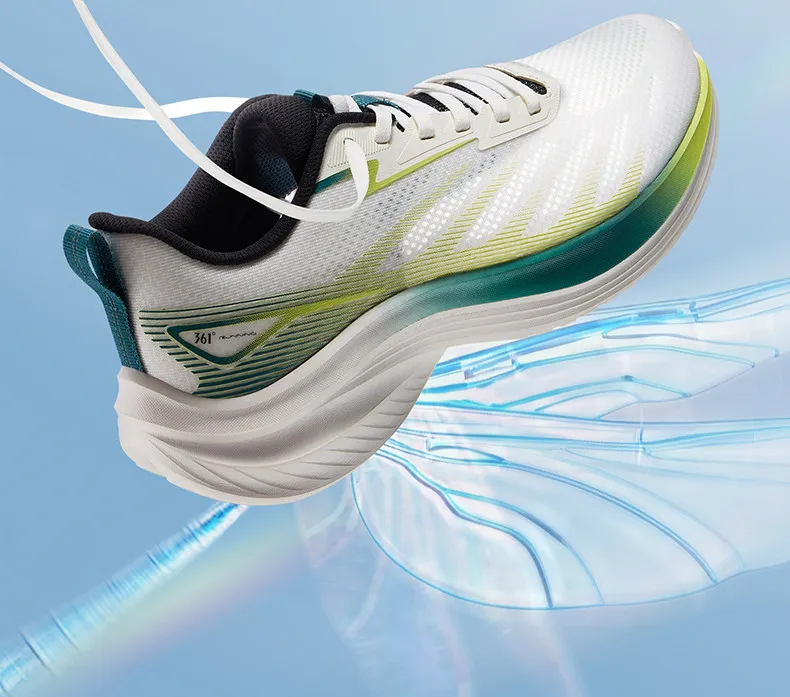 361 Lingyun breathable sports summer new thin mesh breathable light soft-soled running shoes men