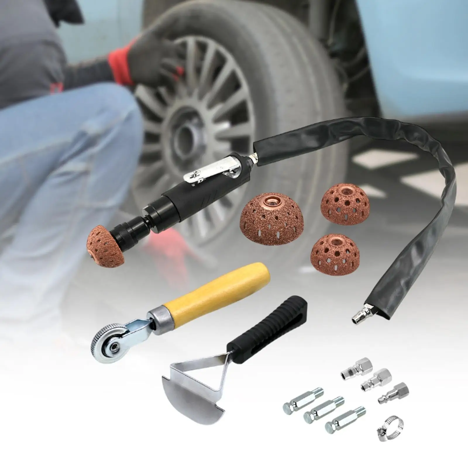 

Набор для ремонта шин, сменный инструмент для ремонта воздушных шин из вольфрамового сплава