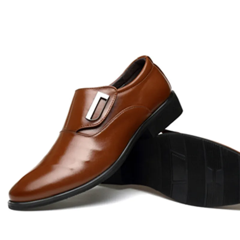 

Men Dress Shoes British Style Business Leather Shoes Fashion Wedding Shoes for Men Oxford Leather Shoe Slip-On Loafers Moccasins