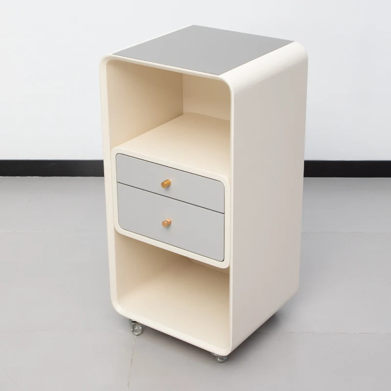 * Modern Barber Shop Storage Cabinet Hairdressing Tool Cabinet Hair Salon Dedicated Wood Hair Cutting Tool Cart