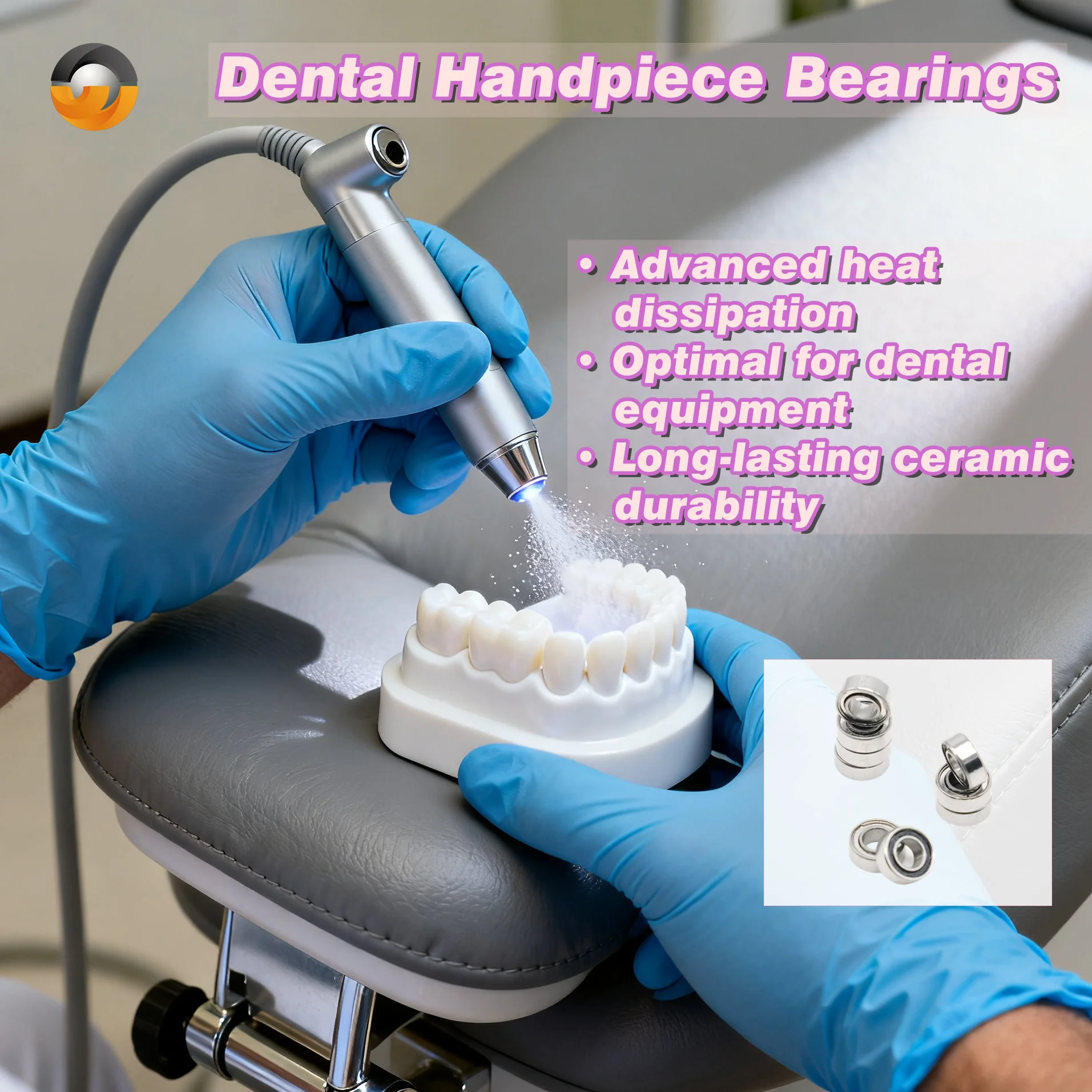 

10 шт. SR144TIZN8 3,175x6,35x2,38 мм высокоскоростной наконечник турбина керамические лабораторные стоматологические подшипники для NSK RUCA