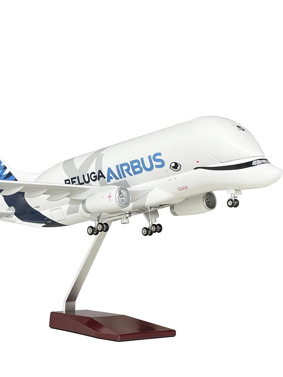 42CM Beluga Whale aircraft model Airbus A330 super transport aircraft ornament birthday gift children\'s toys