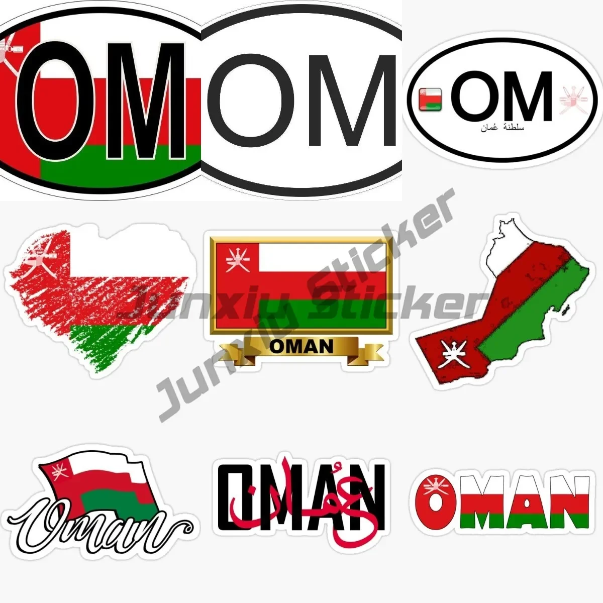 

Oman Countries national flag Map National badge Stickers for Laptop Stickers Motorcycle Decals Wrap Bumper Sticker Funny Decals