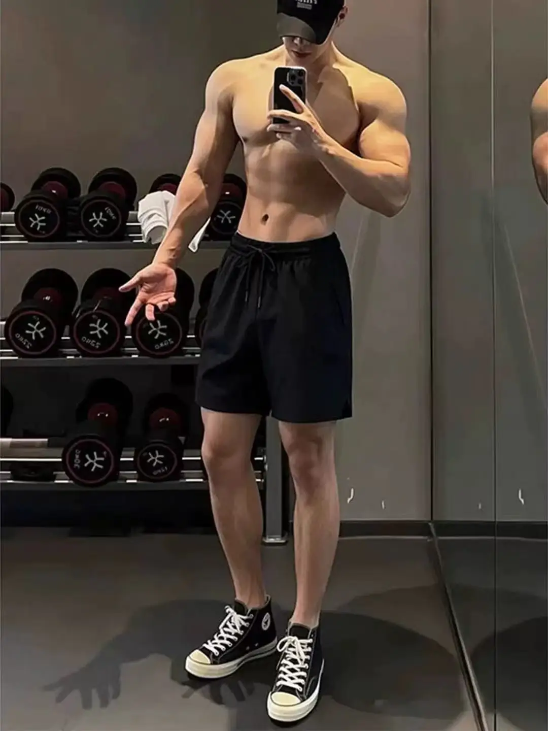

Black Quick Dry Fitness 4 Shorts Men's Summer American Ice Silk Running Training Shorts Casual Five Shorts Outdoor Shorts