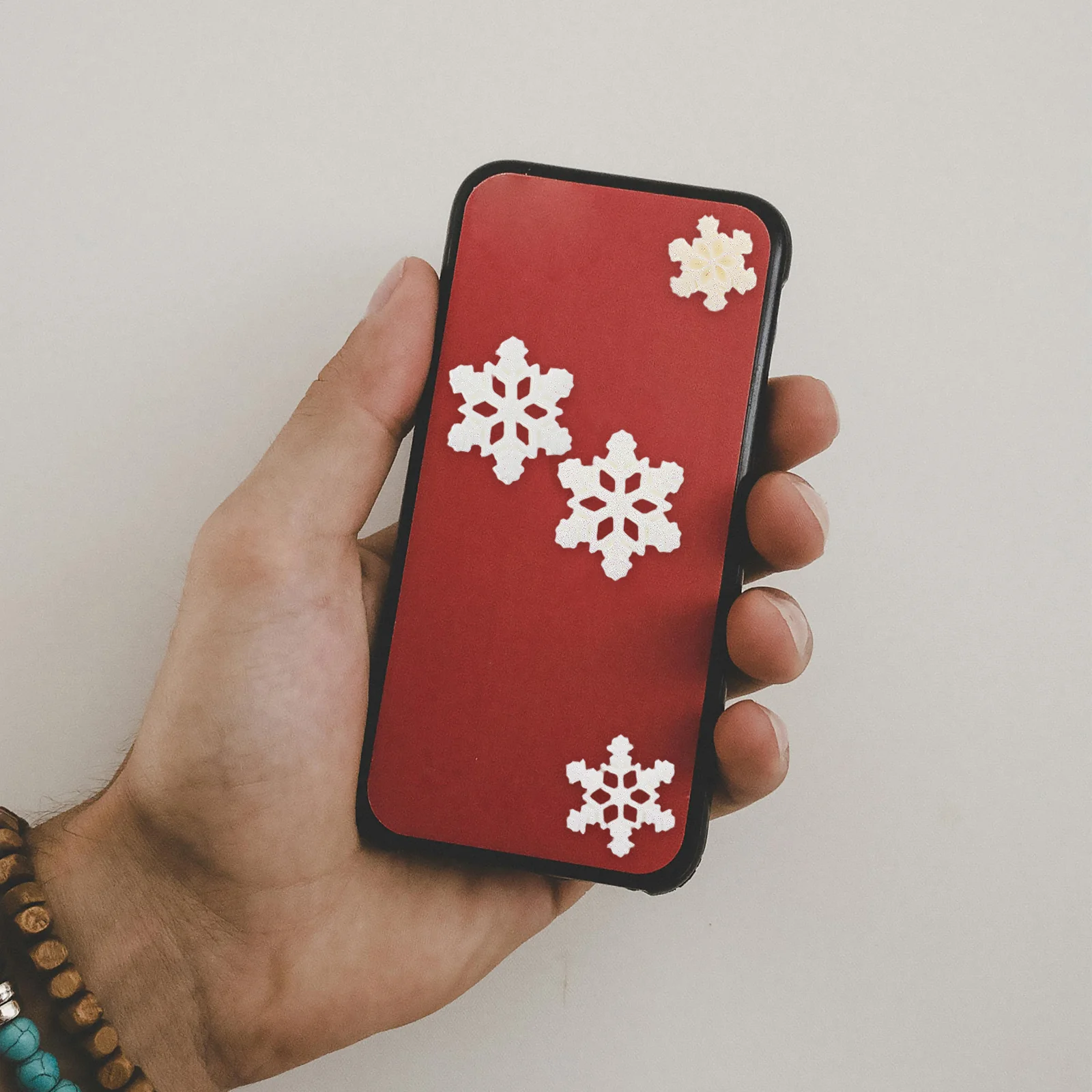 

1Pack Christmas Glitter White Snowflake Resin Accessories Craft Embellishments for DIY Phone Cases Hair Clips Headbands Holiday