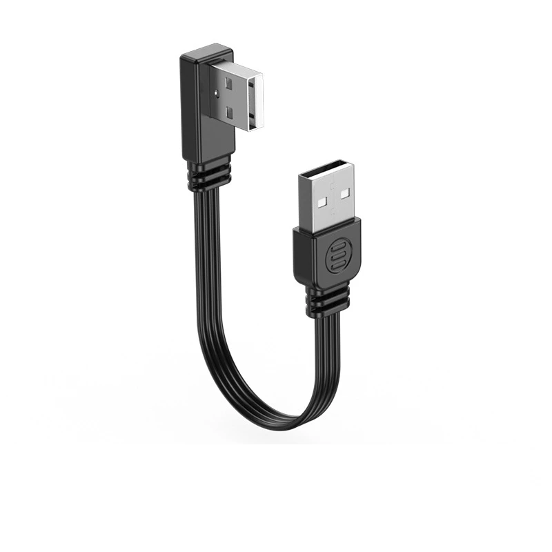 Kabel przedłużający USB 2.0 A męski-męski, kątowy 90 stopni, 5 cm, 10 cm, 100 cm, kabel USB2.0 męski-męski, prawy/lewy/dolny/górny. — zdjęcie produktu 5