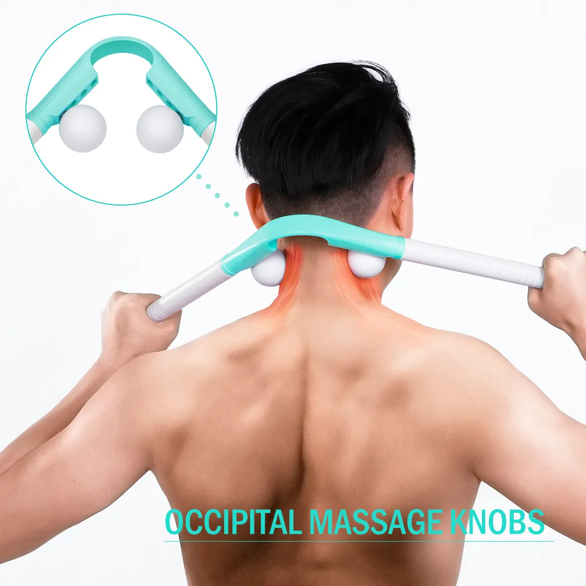 

Разборный массажный инструмент для спины, ручной компактный роликовый массажер для шеи и плеч