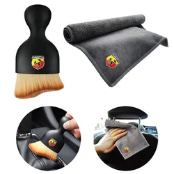Car Interior Cleaning SoftBrush Tool Dust Car Wash Microfiber Towel For Abarth 695 595 500 500c 500s 124 Spider PUNTO Panda
