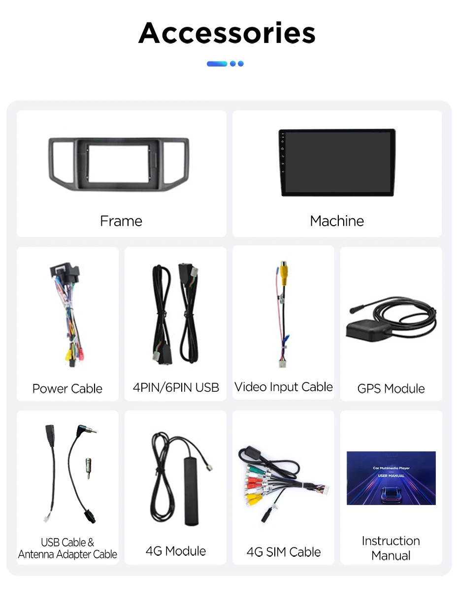 Junsun Autoradio für VW Volkswagen Crafter 2017 2018 2019 2020 2021 CarPlay Android Auto FM RDS DSP BT GPS Navi SWC HD IPS Touchscreen Plug & Play Multimedia-Player Freisprecheinrichtung Original-Autostil-Haupteinheit – Detail 22