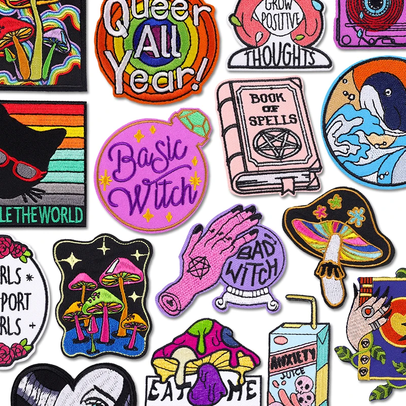 Cartoon Magic Ball Applikation Patches auf Kleidung Eisen auf bestickte Patches für Kleidung Aufkleber Abzeichen