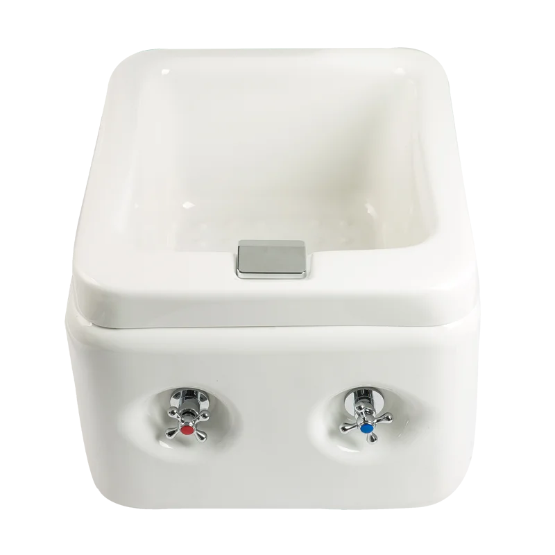 Luxury Foot Bath Basin for Soaking Feet,Pedicure Foot Spa, Acrylic Bucket with Shower and Faucet , feeting Soak Tub