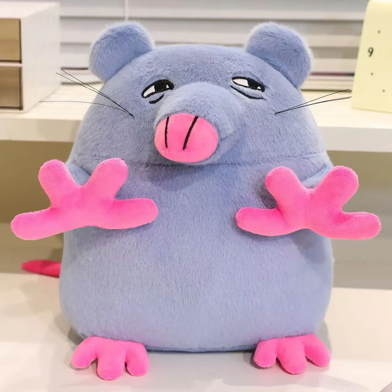 

Новейшая кукла «Гадкая маленькая мышка», кавайная мягкая плюшевая игрушка, фигурка, мультяшная аниме, милый детский подарок на день рождения, забавная кукла