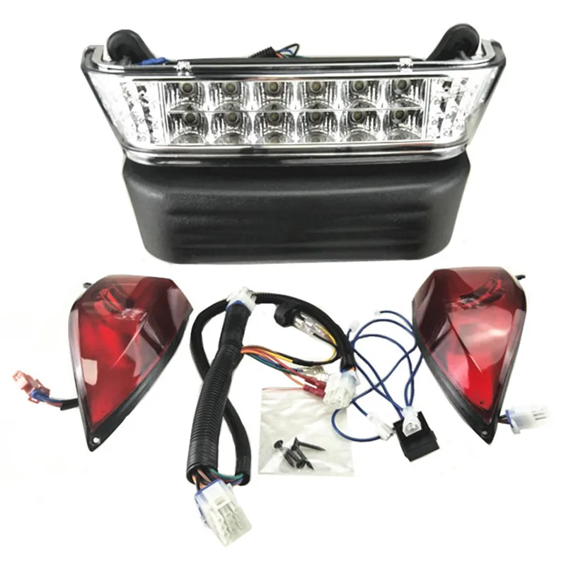 LED Headlight and Tail Light Kit for Club Car Precedent Golf Cart 20004-UP 12V Set