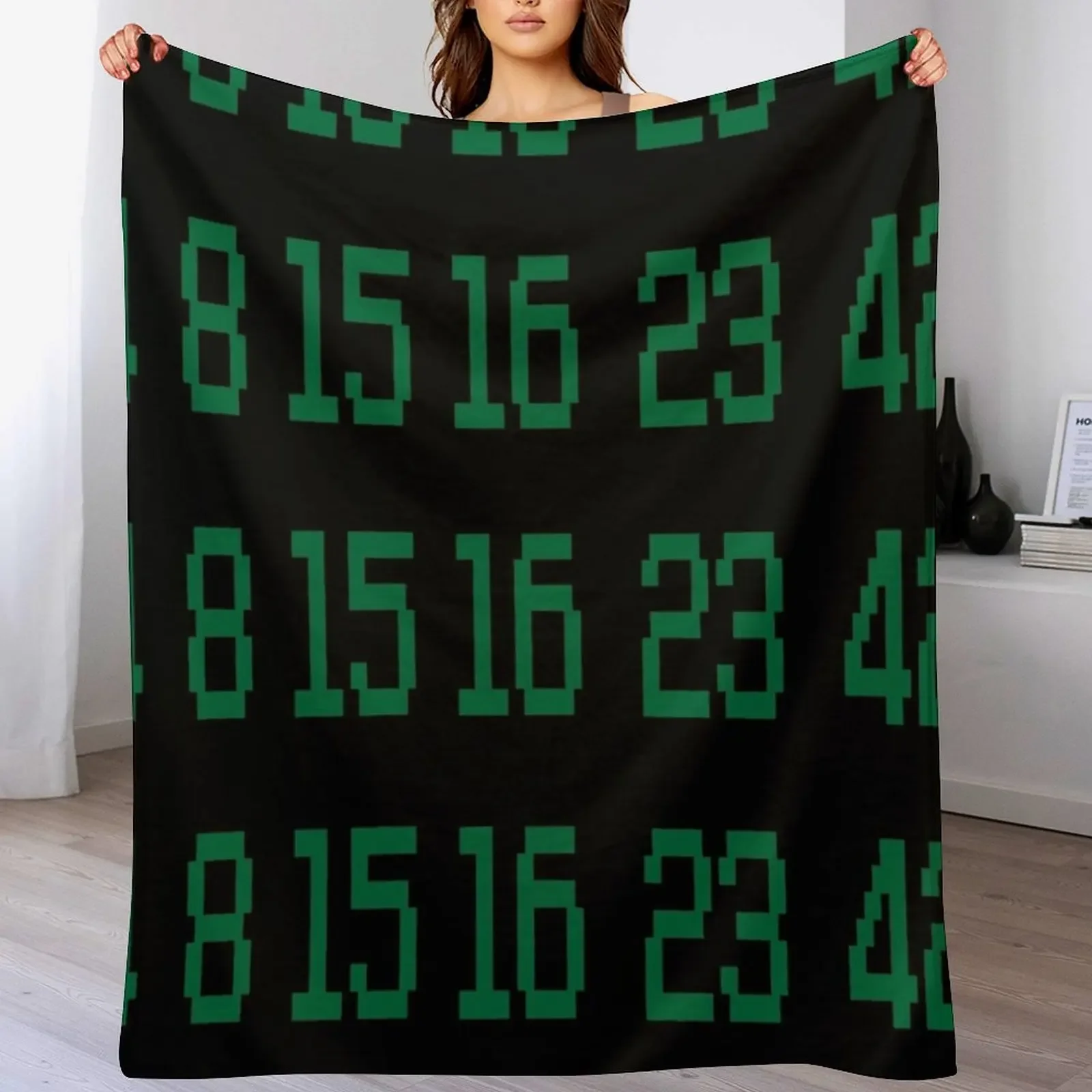 

The Numbers Throw Blanket Plaid Stuffeds for sofa Soft Plush Plaid Blankets
