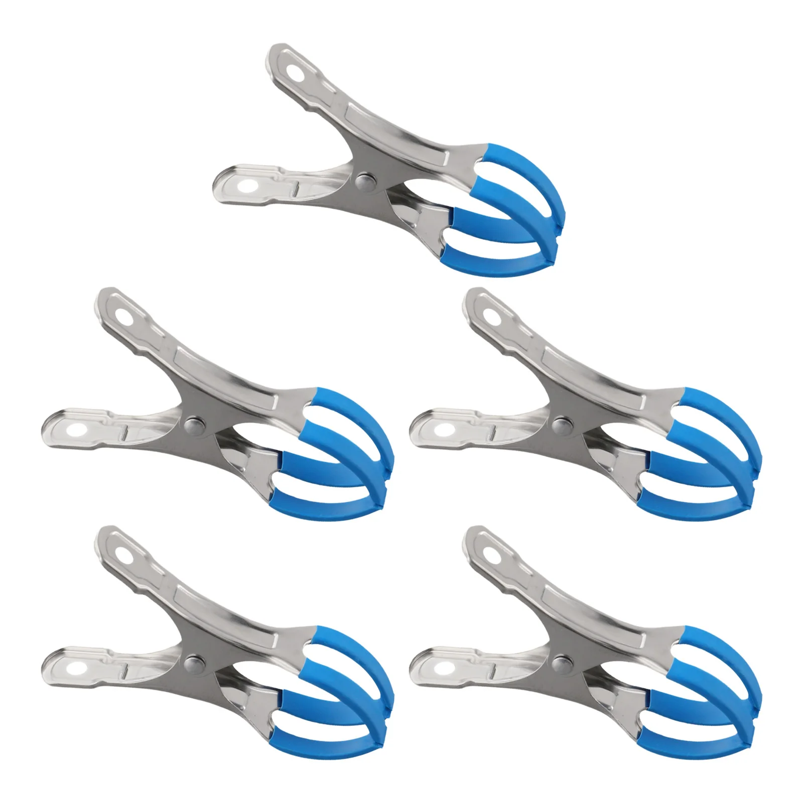 5pcs Pool Cover Clamping Clamp Heavy-Duty Metal Clips For Drying Clothes,Sealing Snack Bags Secure Covers & Versatile Use