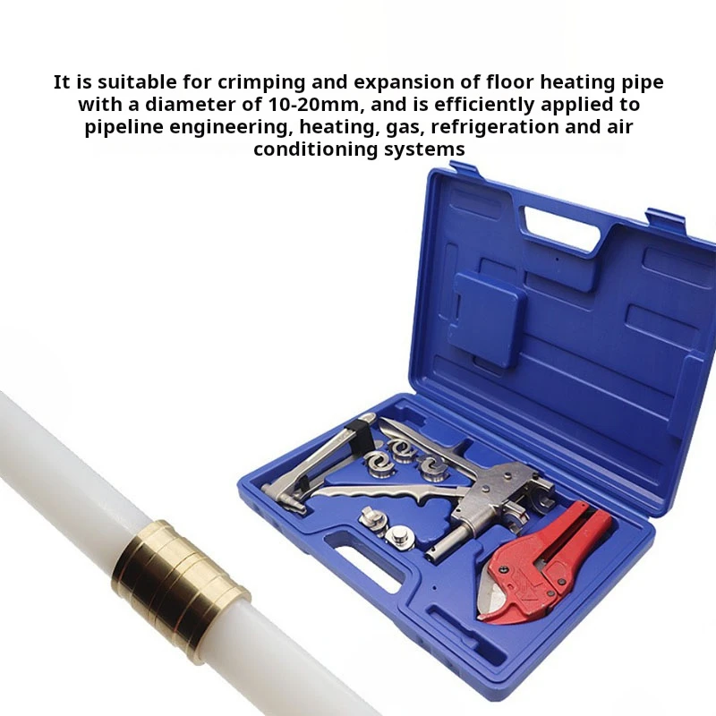 

Инструмент для обжима фитингов для соединения труб из ПВХ 12-20 мм, ручной скользящий зажим, инструмент для зажима труб, обслуживание отопления пола