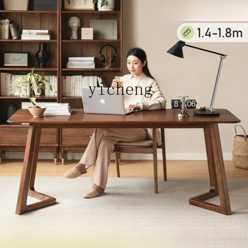 

ZK Solid Wood Desk Study Computer Desk Rectangular Wall-Mounted Office Desk Home Dining Table living room decoration