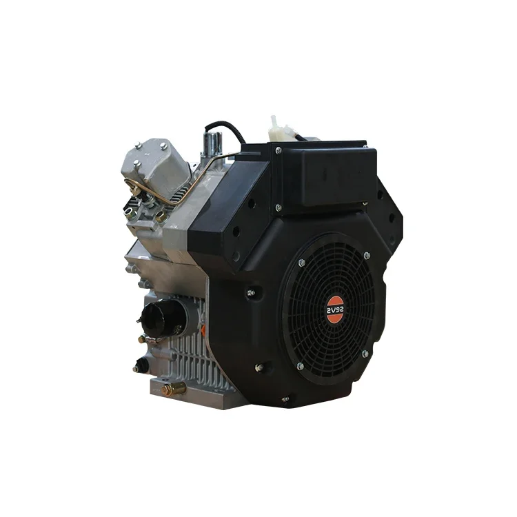 Hot sale small v twin diesel engine 22hp 25hp air cooled engine for pump sawmill generator