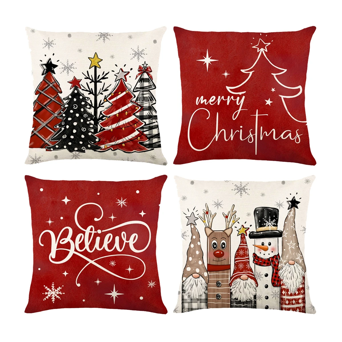 

Christmas Linen Cushion Cover Navidad Merry Christmas Decorations For Home 2024 Xmas Noel Cristmas Ornaments New Year Gifts 2025